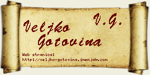 Veljko Gotovina vizit kartica